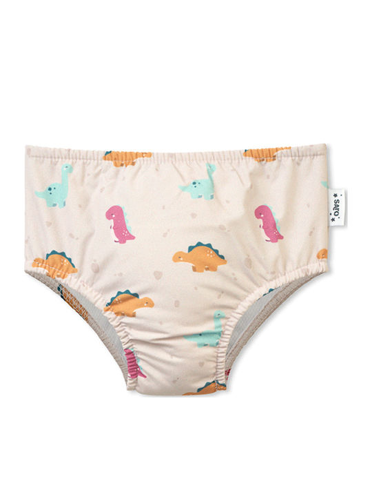 Saro Dinos Costum De Baie Pentru Copii Scutec De Înot Bej