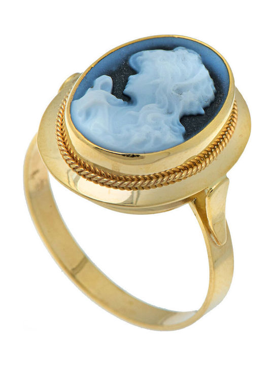 Goldring 18k Cameo Shell 5030k