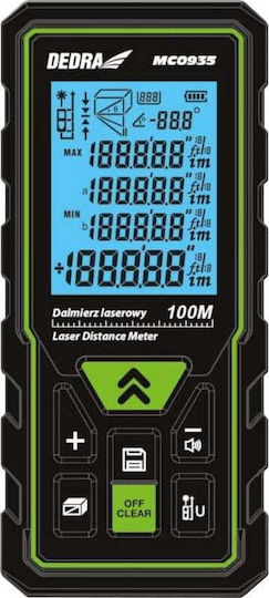 Dedra Μέτρο Laser MC0935 με Δυνατότητα Μέτρησης 100m