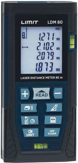 Limit Μέτρο Laser 281130203 με Δυνατότητα Μέτρησης 80m