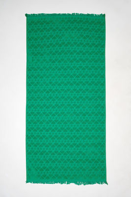 SugarFree Beach Towel Green with Fringes