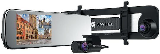 Navitel Set Spiegel mit Autodigitale Videorekorder 1080P mit Bildschirm 5.5" WLAN GPS & Rückfahrkamera