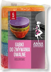 Kitchen Sponge for Dishes Multicolour 5pcs