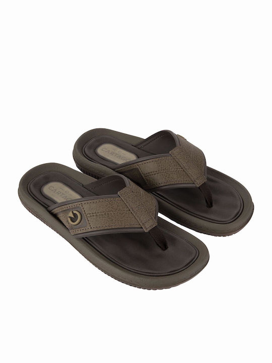 Men's Beach Flip Flops Cartago 780-24100 Camel