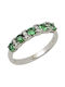 Gold Ring 14k Zircon Green 3080lp