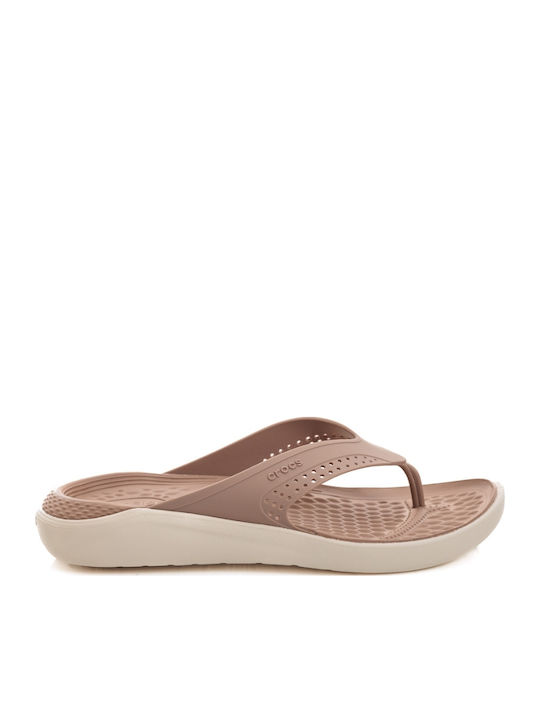 Crocs Literide Ανδρικά Flip Flops Μπεζ