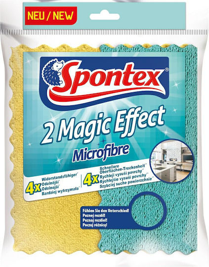 Spontex Lavete de Curățare cu Microfibre Utilizare generală Gri 20.5x22buc 2buc