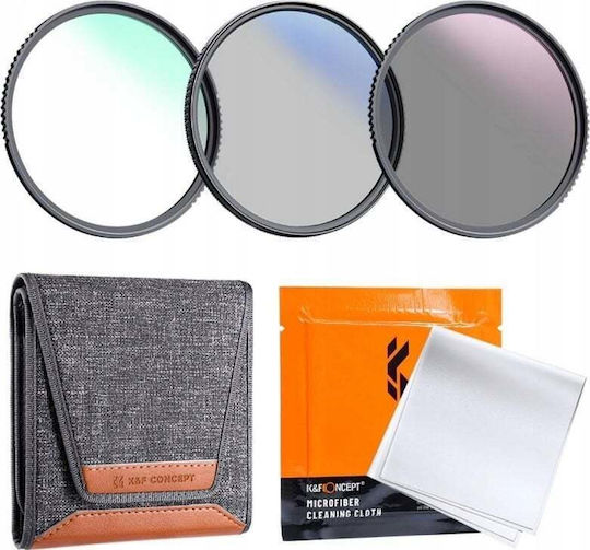 K&F Concept UV / CPLFilter Kit 62mm for Camera Lenses