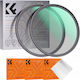 K&F Concept Set de filtre Difuzie Cu diametrul 82mm pentru obiective foto