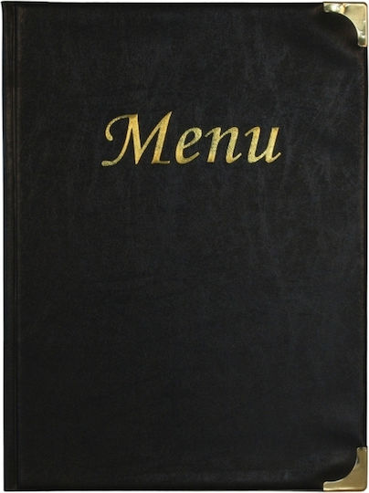 Meniu de bază A4 Catalog Restaurant Cafe 24x34cm Negru Securit Bucată