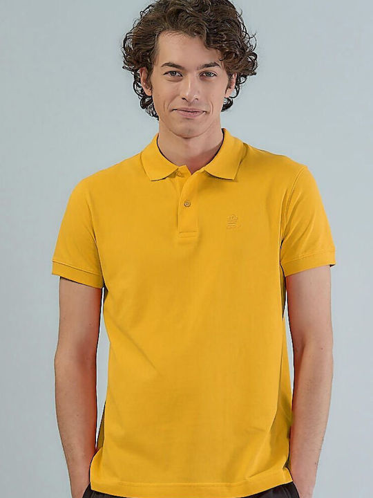 Admiral Men's Short Sleeve Blouse Polo Golden S...