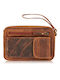 Leather Men's Bag Handbag Brown