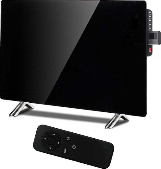 Maclean Energy Konvektorheizung Boden 600W mit elektronischem Thermostat und WiFi 100x55cm Schwarz