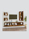 Wohnzimmer TV-Einheit Smoky Oak L100xB30cm