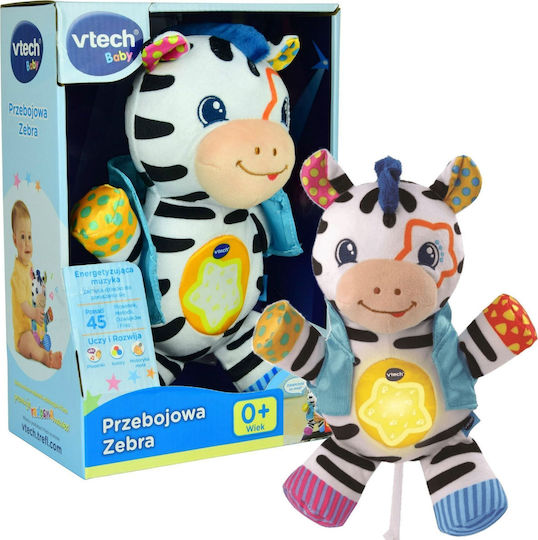 Боева плюшена играчка Vtech Zebra за легло - интерактивен универсален маскот