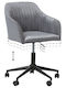 Beliani Office Chair with Arms Grey