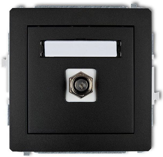 Karlik Satellite Antenna Socket in Black color 12DGF-1