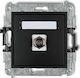 Karlik Satellite Antenna Socket in Black color 12MGF-1