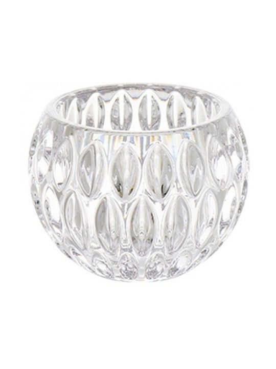 Ready Διακοσμητικό Βάζο Πλαστικό Διάφανο Φ6.7xΥ6cm