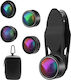 Lens Set Phone 5 In 1 Zola Plastic Universal Wide Angle Telescopic Black