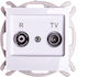 Ospel TV and Radio Antenna Socket Aerial in Whi...