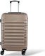 Forecast Dq2207-24 Medium Travel Suitcase Hard Gold with 4 Wheels Height 65cm dq2207-24-xryso