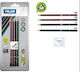 Milan Triangular Pencils 4 Pcs + Eraser 430 Blister Milan