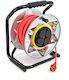AWTools Waterproof Extension Reel Cord 3 x 1.5mm²/50m Red