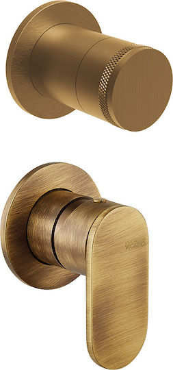 Armando Vicario Slim Built-in Mixer & Diverter Set for Shower 3 Exits