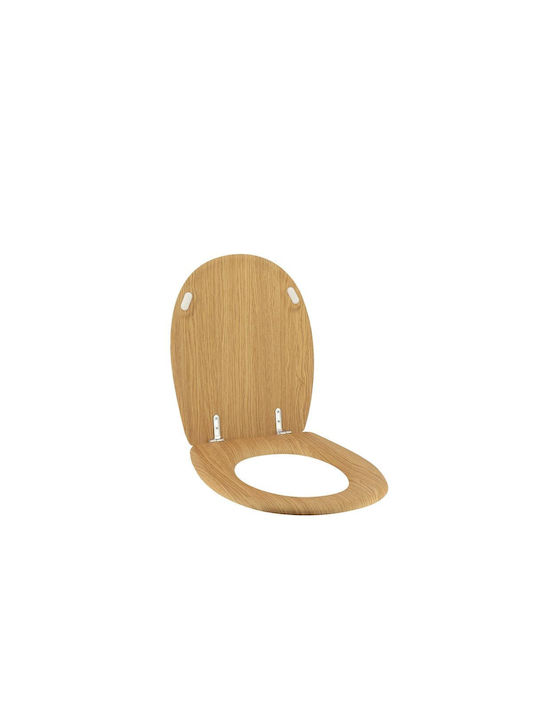 Aria Trade Toilettenbrille Bamboo 44x35cm Beige