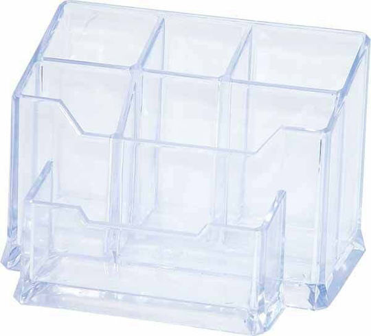 Desk Supplies Organizer Donau Classic Vii 6 Compartments 155 x 105 x 101 mm Transparent