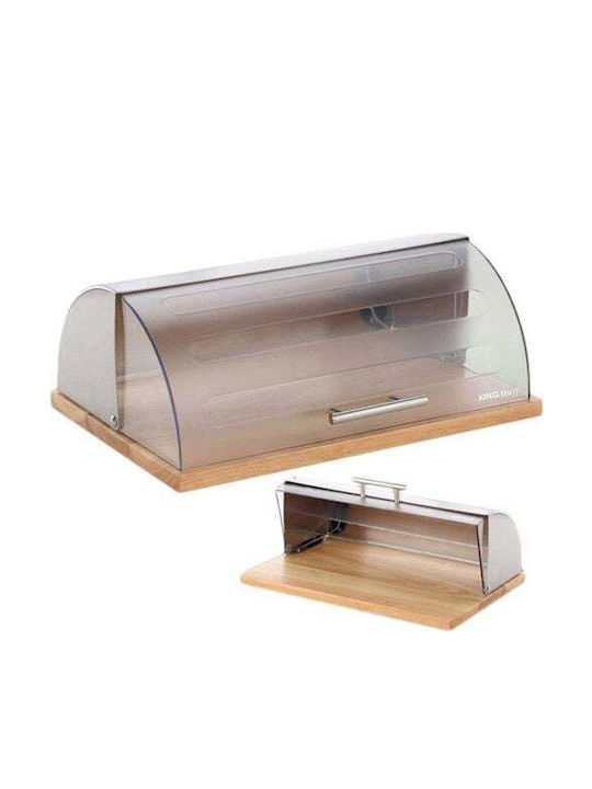 KING Hoff Ψωμιέρα από Bamboo Γκρι 38x28.5x15cm