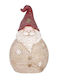 Christmas Decoration Ceramic Santa Claus Red Hat 26x19x42.5 Cm