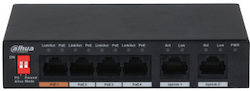 Dahua PFS3006-4ET-60 Negestionat L2 PoE+ Switch cu 6 Porturi Gigabit (1Gbps) Ethernet