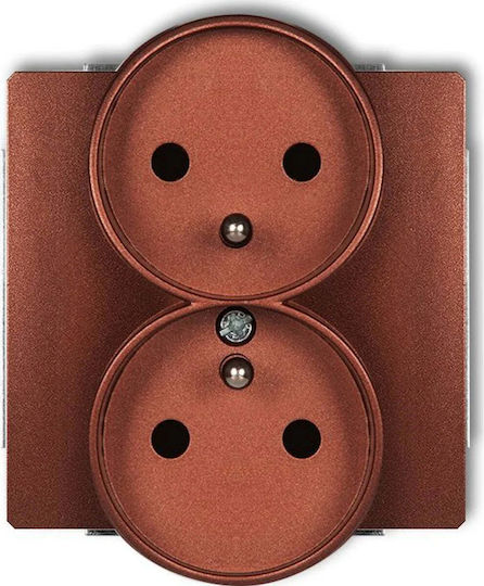 Karlik Power Socket Brown 1pcs