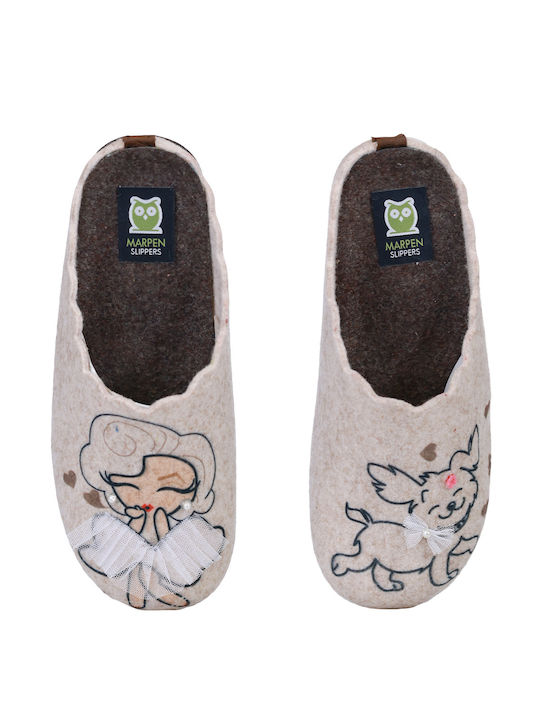 Marpen Women's Slipper 30330 Beige