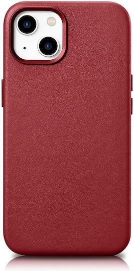iCarer For Apple Back Cover Δερμάτινο Μπεζ (iPhone 14 Plus)
