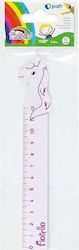 Fiorello Wooden Ruler 12cm Unicorn Fiorello