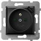 Ospel Aria Single Walled Power Socket Black