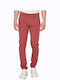 Pantaloni Chino Elastic Roșu