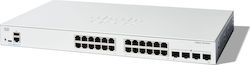 Cisco C1200-24T-4G Managed L2 PoE+ Switch with 24 Gigabit (1Gbps) Ethernet Ports and 4 SFP Ports