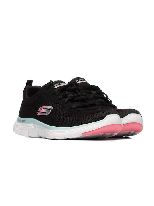 Skechers Flex Appeal 4.0 Γυναικεία Αθλητικά Παπούτσια Running Μαύρα