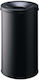 Durable Plastic Waste Bin 60lt Black