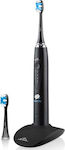 Sonic Sonetic Basic Black Toothbrush Adults Rechargeable No Pressure Sensor