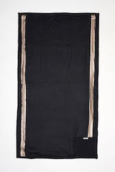 SugarFree Beach Towel Black 180x100cm.