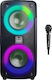 iDance Boxă Karaoke cu Microfon Wireless și Efecte de Iluminare 070068L Negru