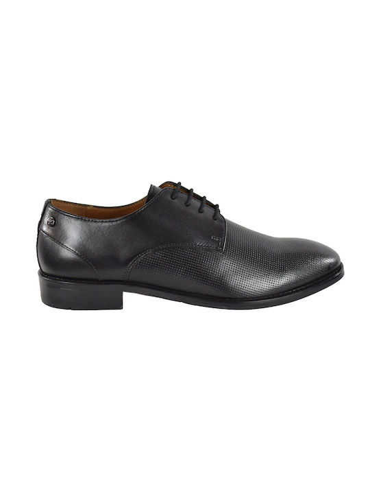 Giacomo Carlo Men's Leather Dress Shoes Black