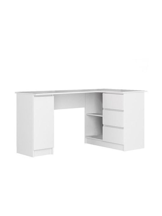 Ecke Schreibtisch White 155x85x77cm