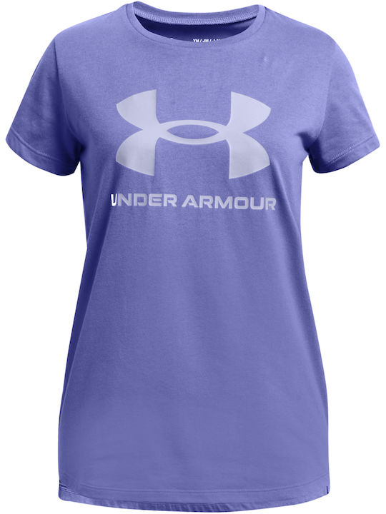 Under Armour Kids' T-shirt Purple Live Sportstyle