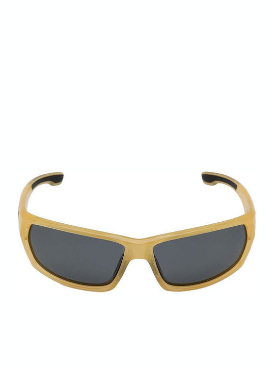 CressiSub Sunglasses with Yellow Plastic Frame and Gray Lens XDB101750